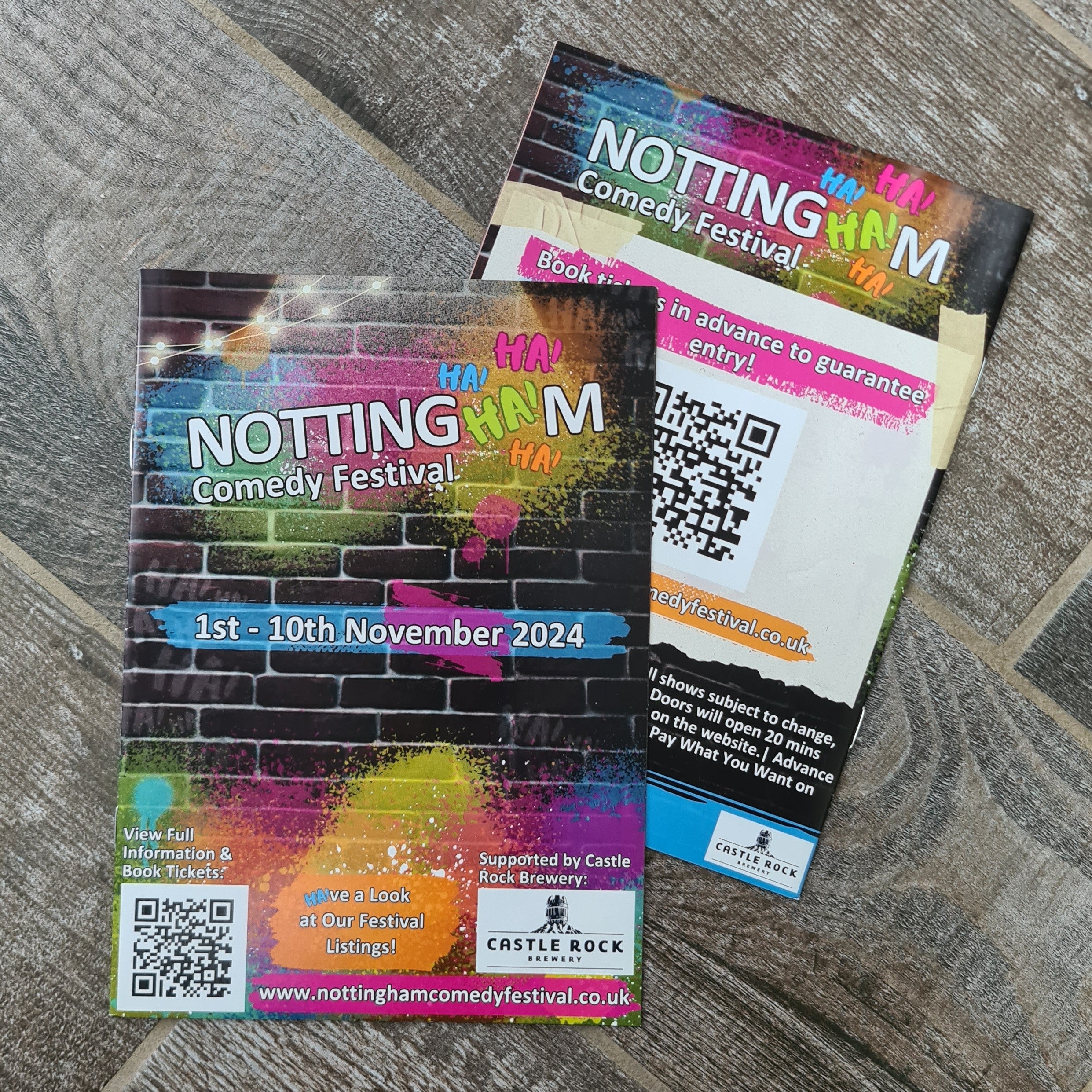 ALÈCLEE Designs - Nottingham Comedy Festival 2024 Brochure