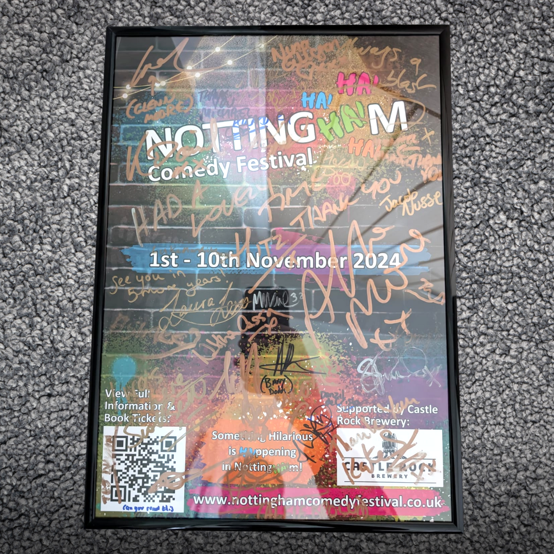 ALÈCLEE Designs - Nottingham Comedy Festival 2024 Poster (Signed)
