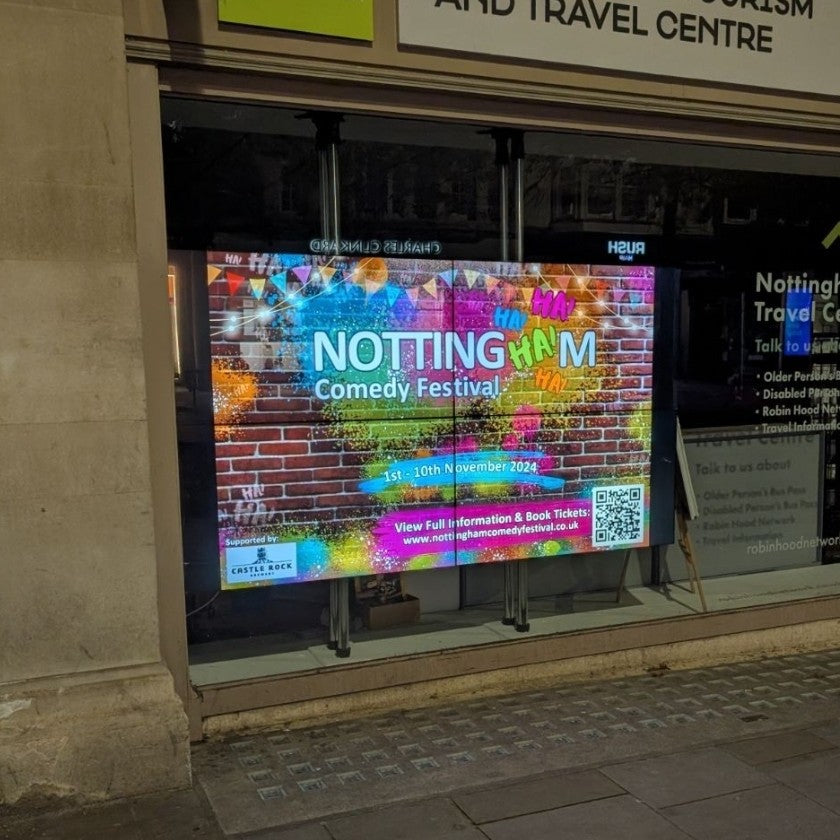 ALÈCLEE Designs - Nottingham Comedy Festival 2024 Tourism Board
