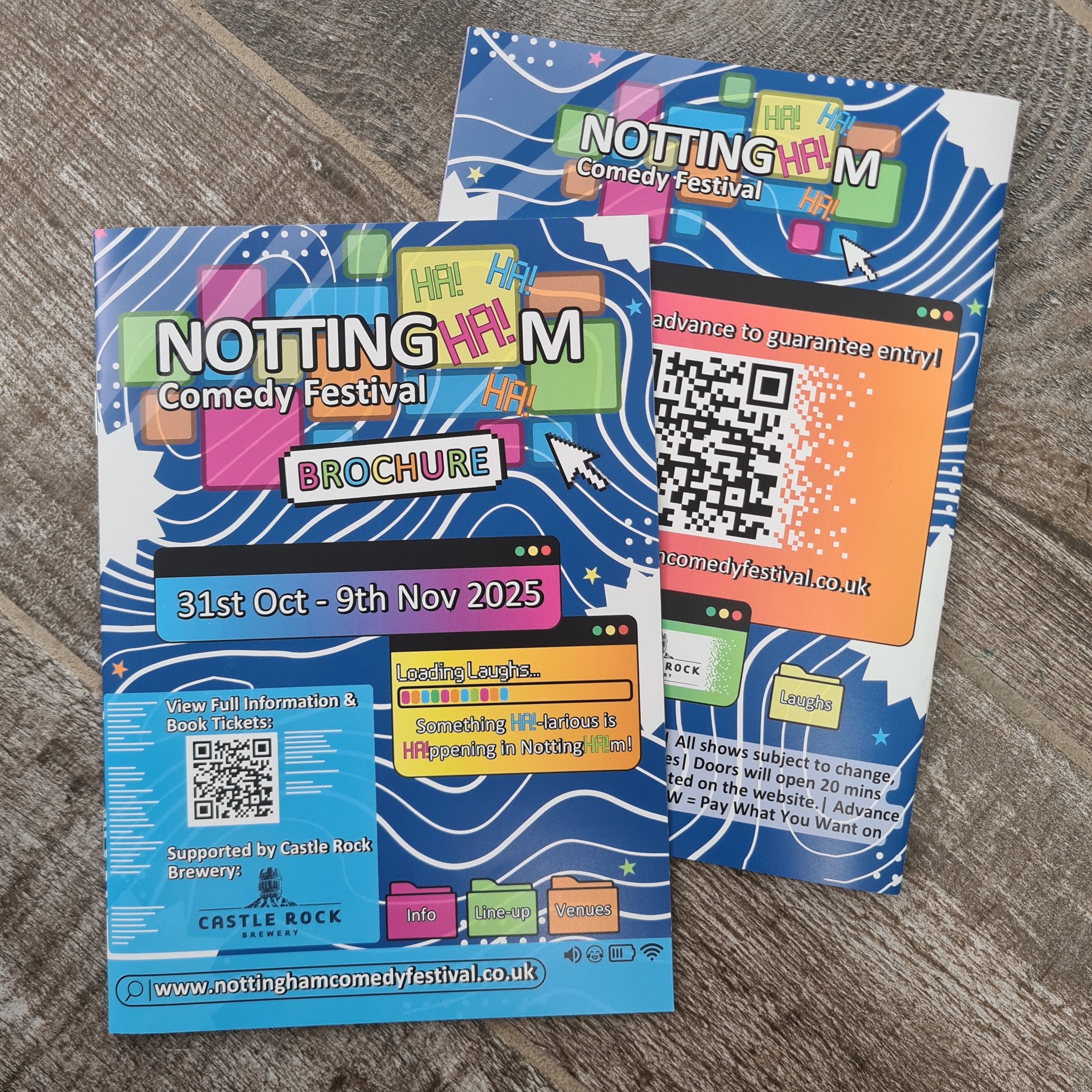 ALÈCLEE Designs - Nottingham Comedy Festival 2025 Brochure